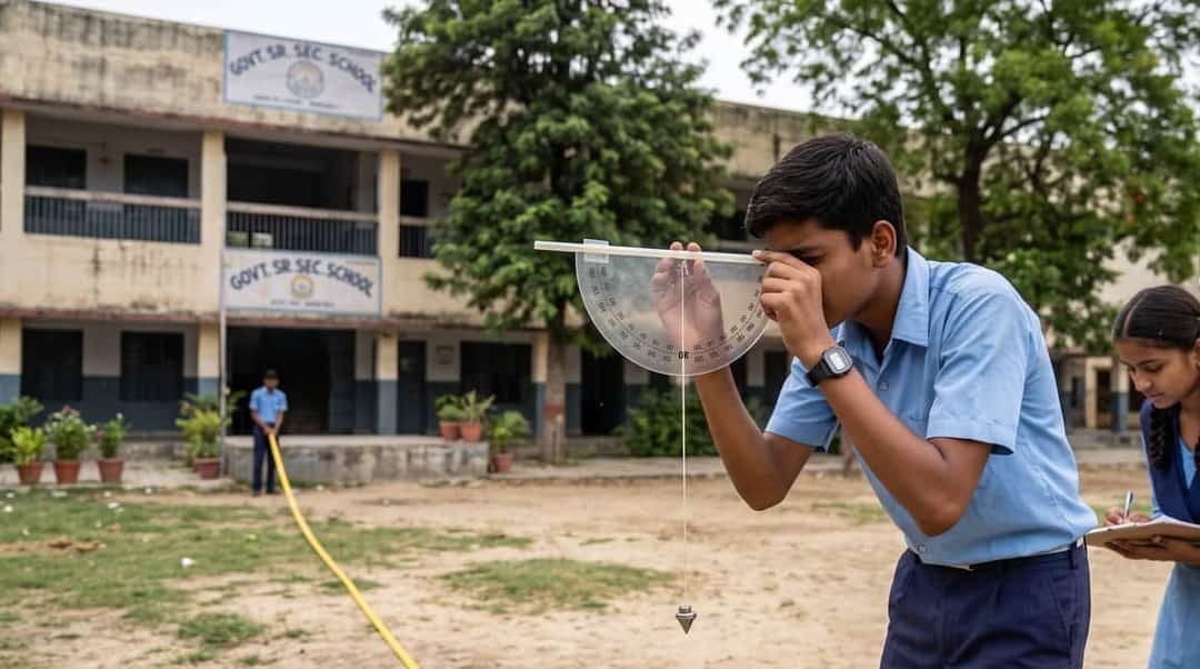 Trigonometric Height Estimation using a Handmade Clinometer