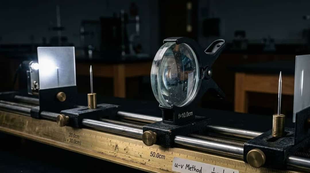 Focal Length of Convex Lens using u-v Method