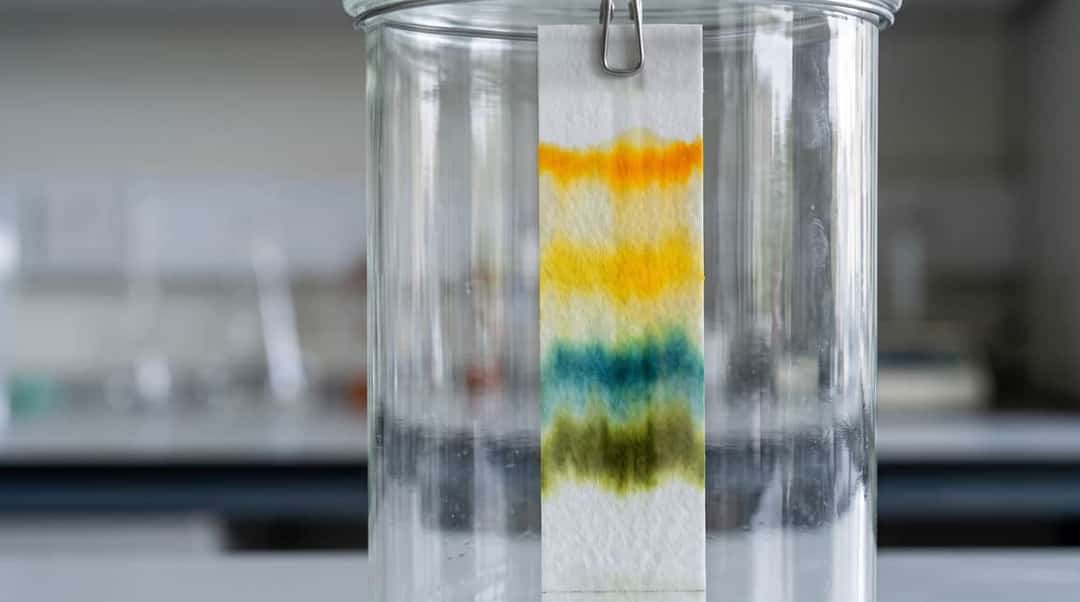 Paper Chromatography of Plant Pigments in Spinach Leaves