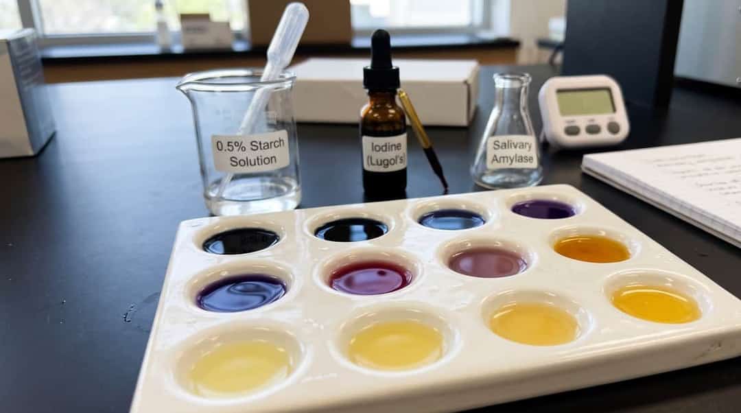Enzyme Kinetics: Action of Salivary Amylase on Starch